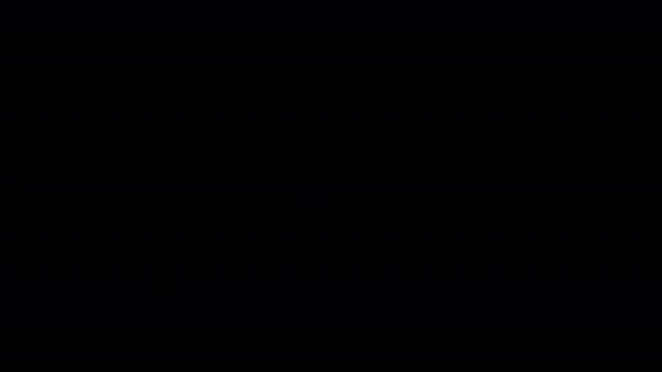 Вінтаж Вмикається Вимикає Телевізор Аналогова Статична Текстура Шуму Монохромний Чорно — стокове відео