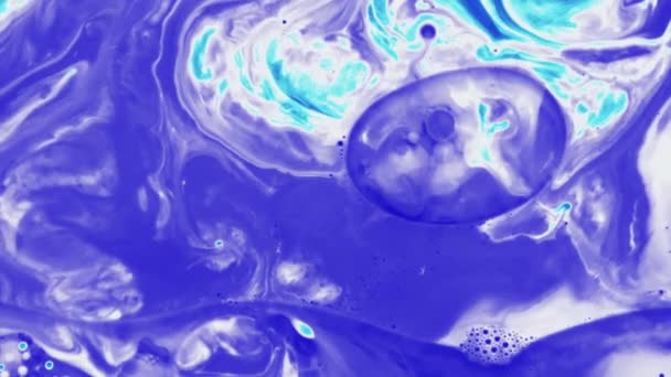 Molecule Bubble Cosmetic Essence Liquid Drop Science Background Animation — Stockvideo