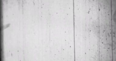 Siyah ve Beyaz, Tek Krom Evrensel Geri sayım Film Lideri. 10 'dan 0' a geri sayım saati. Detaylar, çizikler, işaretler ve tahıllarla dolu eski bir filmin etkisi. Olumsuz makara. Film Yanığı 4K FX Efekti