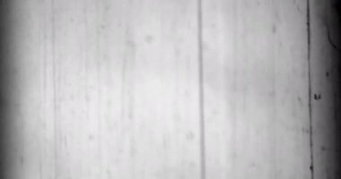 Siyah ve Beyaz, Tek Krom Evrensel Geri sayım Film Lideri. 10 'dan 0' a geri sayım saati. Detaylar, çizikler, işaretler ve tahıllarla dolu eski bir filmin etkisi. Olumsuz makara. Film Yanığı 4K FX Efekti