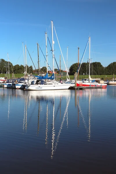 Anchored boats — Stock Photo, Image