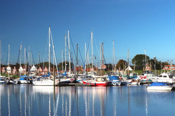 Anchored boats — Stock Photo, Image