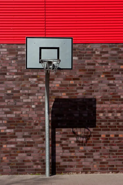 Outdoor basketball palisade — Stock Photo, Image