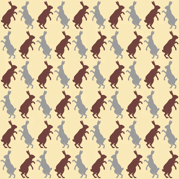 Hare seamless mönster — Stock vektor