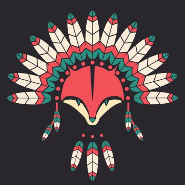 Indiase fox met veren