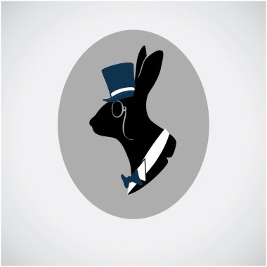 topper Vintage hare portresi