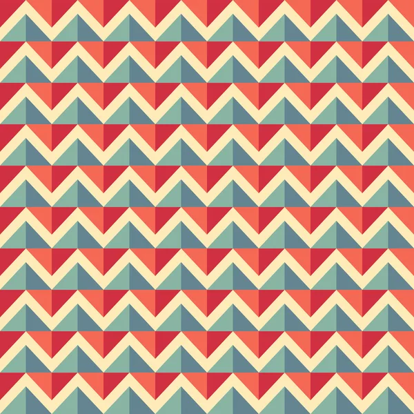 Modèle géométrique sans couture avec zigzags — Image vectorielle