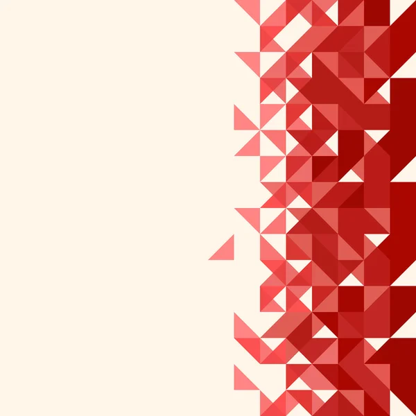 幾何学的な背景。赤 — ストックベクタ