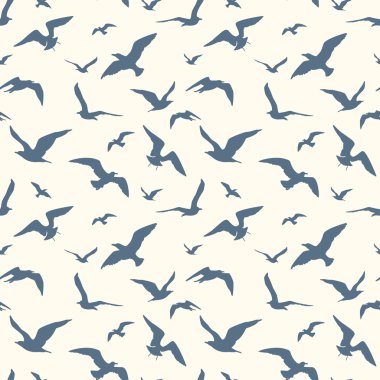 Martılar seamless modeli
