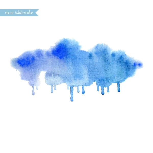 Akvarell regniga moln — Stock vektor