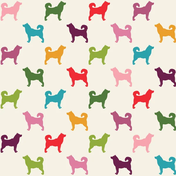 Seamless pattern. Dogs — Stock Vector