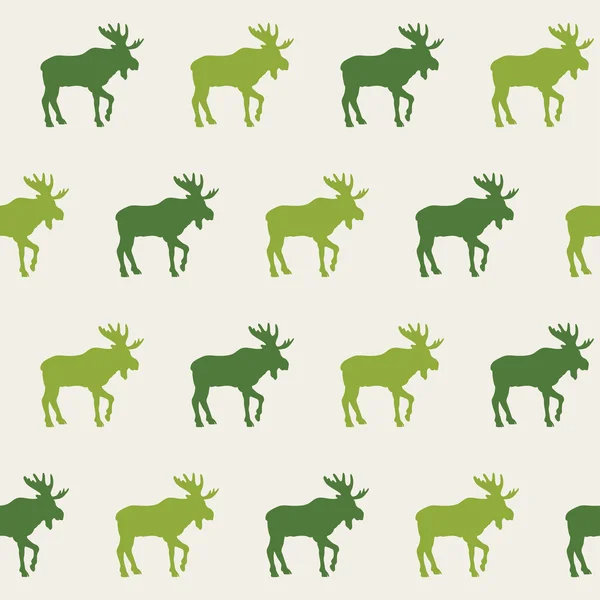 Elk seamless pattern — Stock Vector