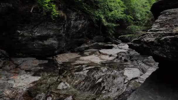 Θέα Ενός Φαραγγιού Ποταμός Ardeche Στα Φαράγγια Ardeche Νότια Της — Αρχείο Βίντεο