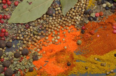 renkler baharat kompozisyonu