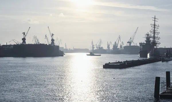 Cargo port. Saint-Petersburg terminal, Russia — Stock Photo, Image