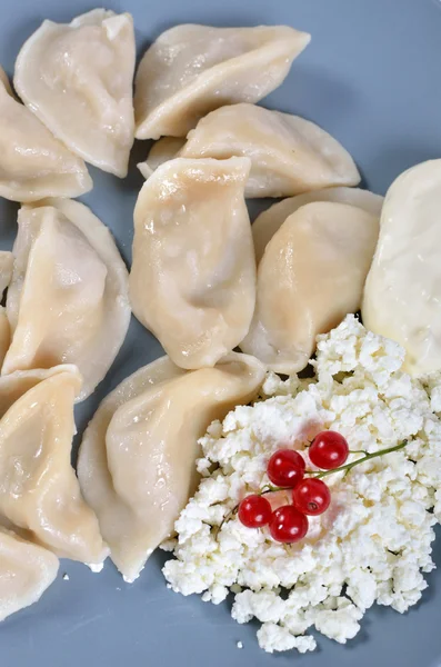 Dumplings en el plato —  Fotos de Stock