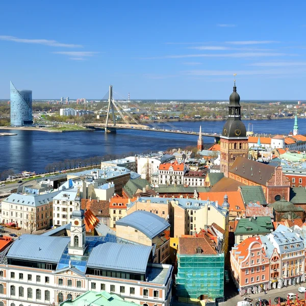 Celkový pohled na riga, Lotyšsko — Stock fotografie