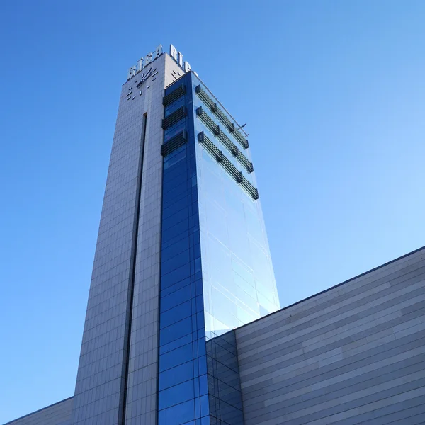 Riga torre dell'orologio della stazione centrale — Foto Stock