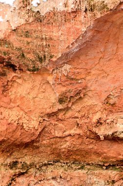 Turuncu kum taşı yakın çekim