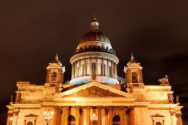 saint Isaac's Katedrali, saint petersburg geceleri