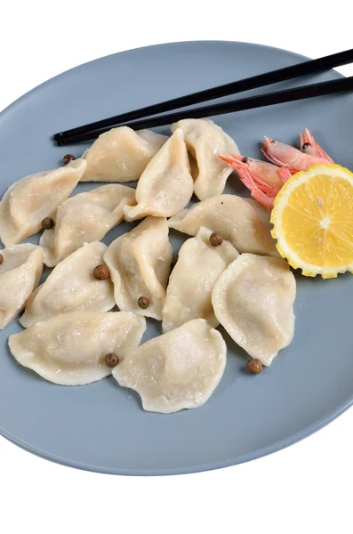 Kinesiska dumplings på skålen — Stockfoto