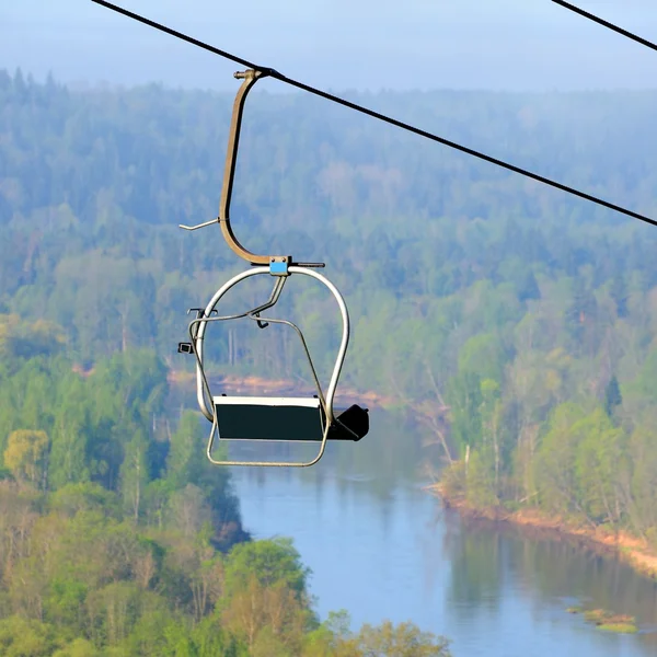 Skilift in sigulda, Letland — Stockfoto