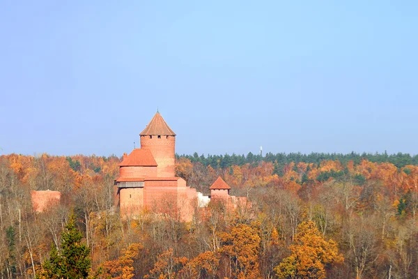 Stary zamek inflancka w sigulda, Łotwa — Zdjęcie stockowe