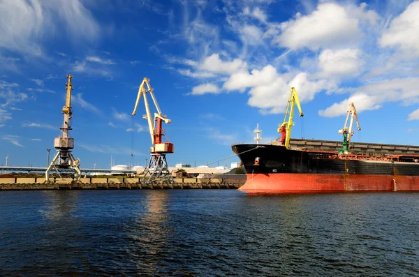 Kargo liman. terminal, Ventspils Letonya — Stok fotoğraf