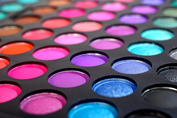 Eye shadows make-up palette close-up — Stock Photo, Image