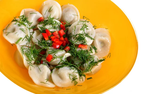 Dumplings en el plato —  Fotos de Stock