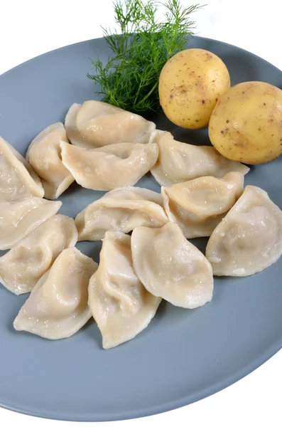 Dumplings on the dish — Stock Photo, Image