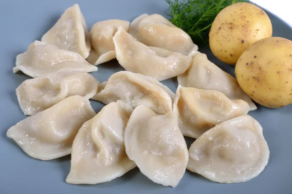 Dumplings sur le plat — Photo