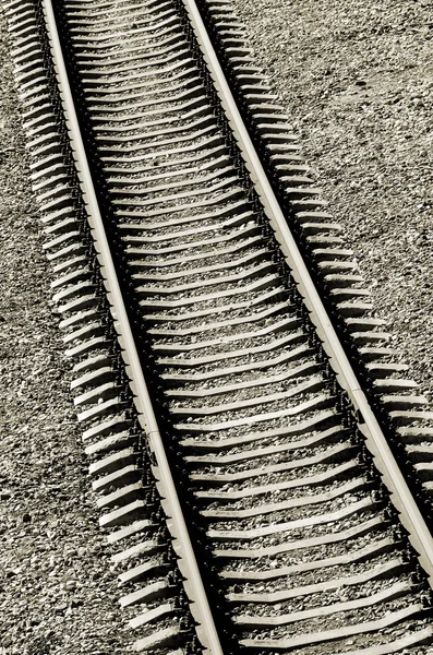 Railroad track close-up — Stock Photo, Image