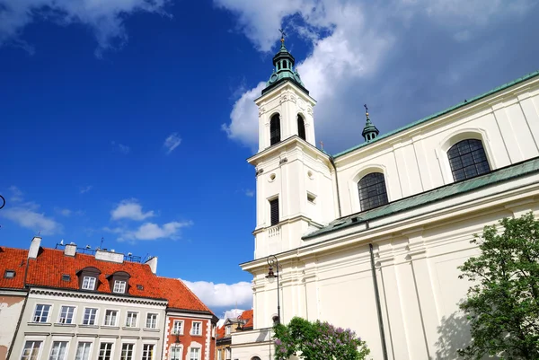 Una parte del centro storico di Varsavia — Foto Stock