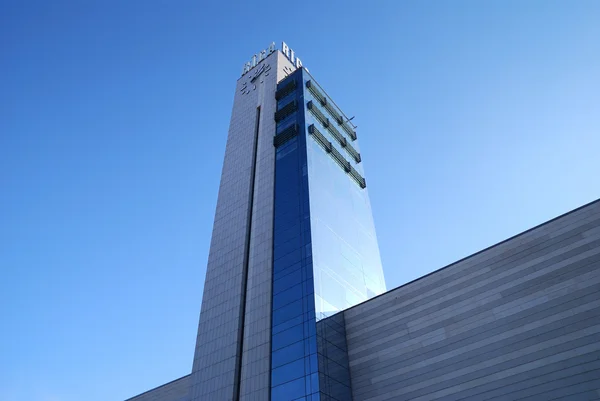 Torre del reloj de la estación central de Riga — Foto de Stock