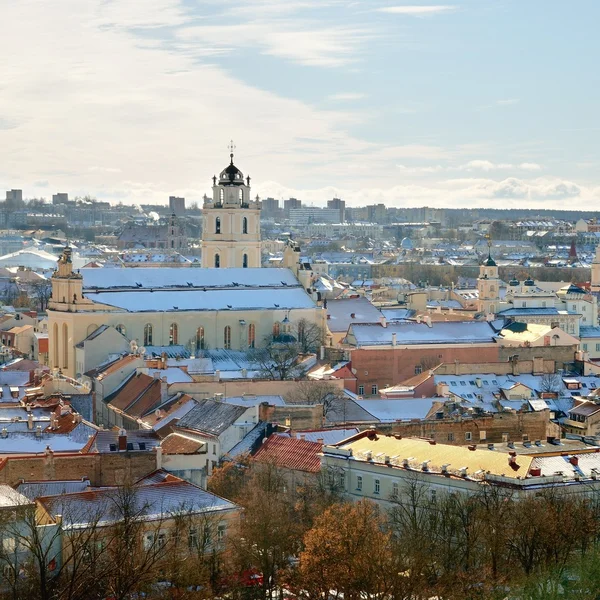 Parte antigua de la ciudad de Vilna desde arriba — Foto de Stock