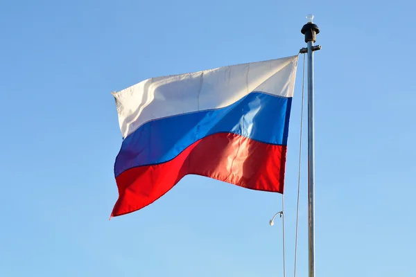 Flaga Federacji Rosyjskiej — Zdjęcie stockowe