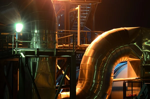 Vista de tuberías industriales — Foto de Stock