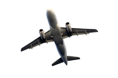 izole ticari jet uçak