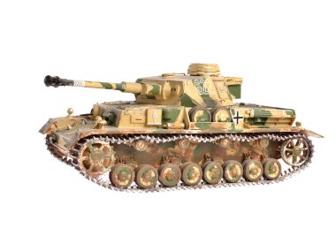Scale model of a german tank from WWII clipart