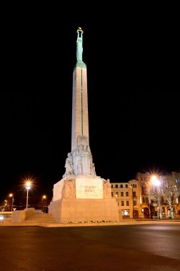 Milda - anıt özgürlük Riga'da. Letonya