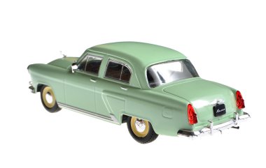 Sovyet gaz-21 volga retro araba izole maketi