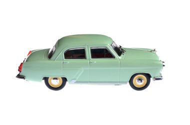 Sovyet gaz-21 volga retro araba izole maketi