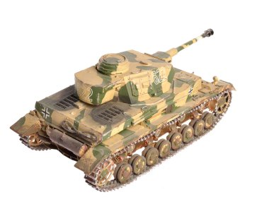 2. Dünya Savaşı 'ndan kalma bir Alman tankının ölçekli modeli