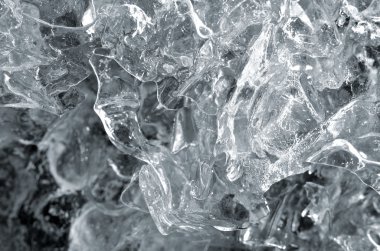 şeffaf buz yapısı yakın çekim