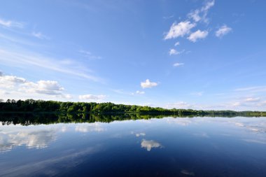 Daugava river with reflection