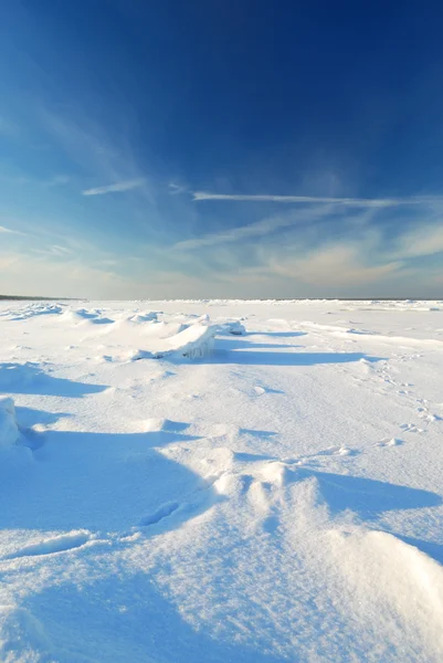 Ice desert winter landscape — Stock Photo, Image