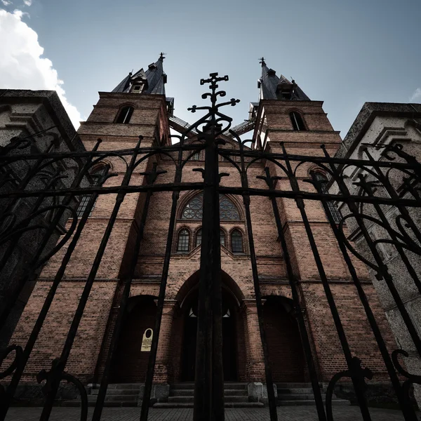 Iglesia católica en Rezekne, Letonia — Foto de Stock