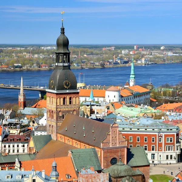 Celkový pohled na riga, Lotyšsko — Stock fotografie