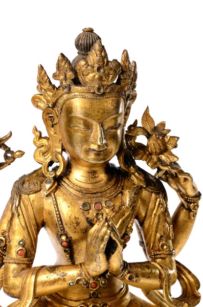 Golden budda statue close-up — Stock Photo, Image